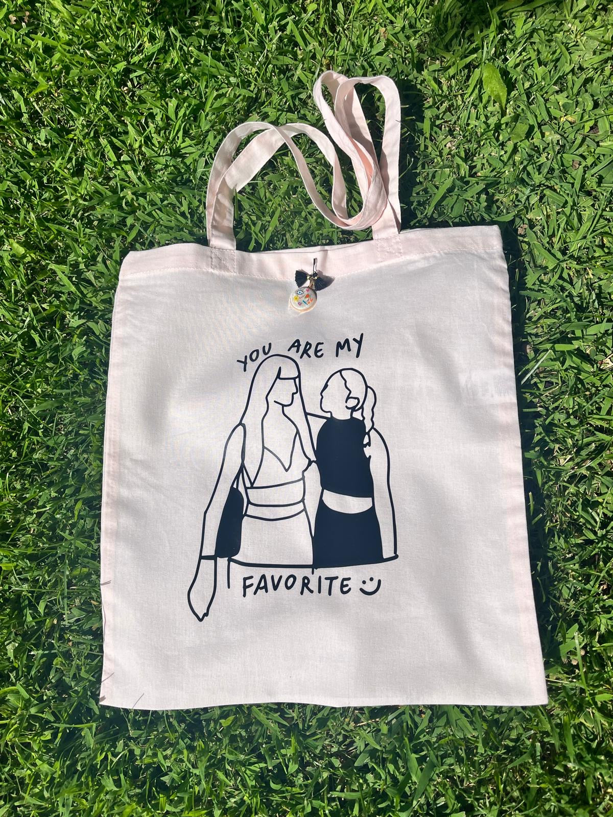 Borsa di Tela con la TUA FOTO (Rosa)