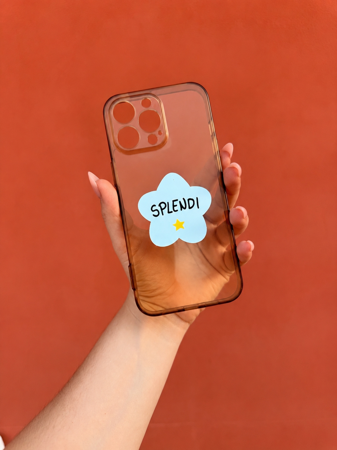 Specchietto adesivo a forma di stella "splendi"