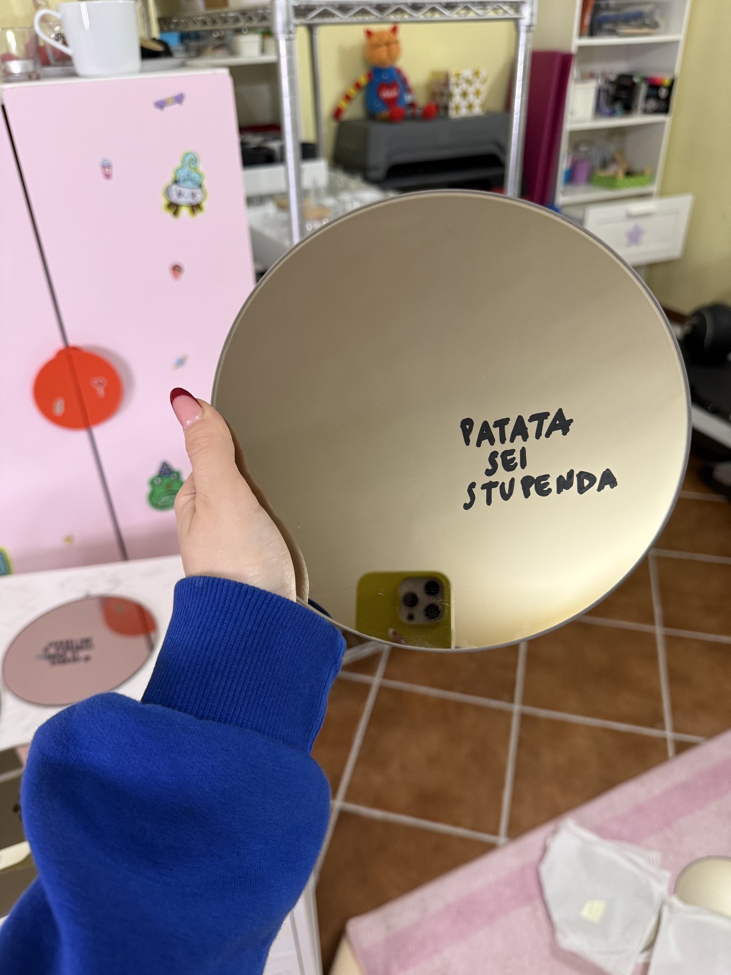 Specchio rotondo da personalizzare