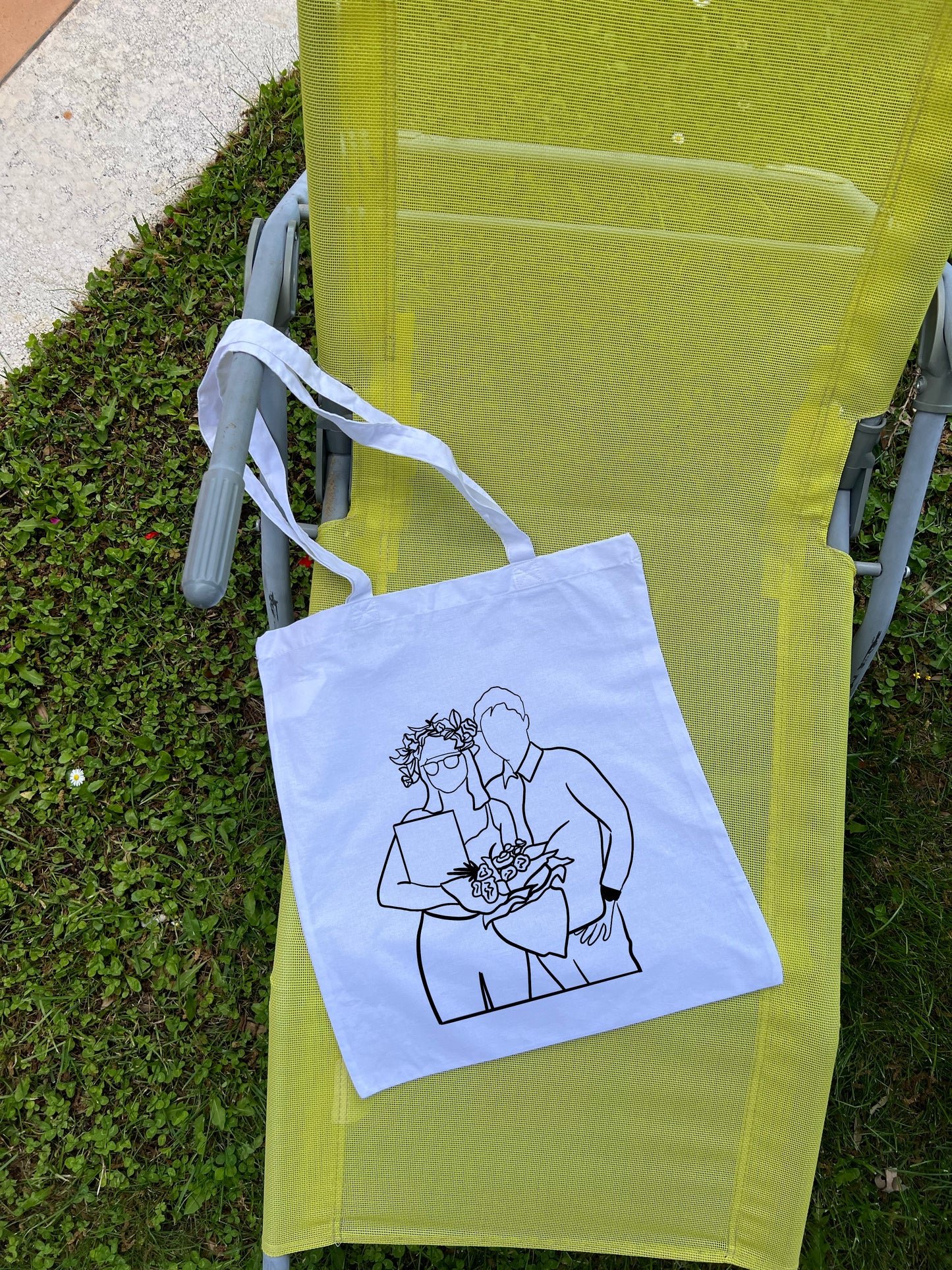 Borsa di Tela con la TUA FOTO (Bianca)