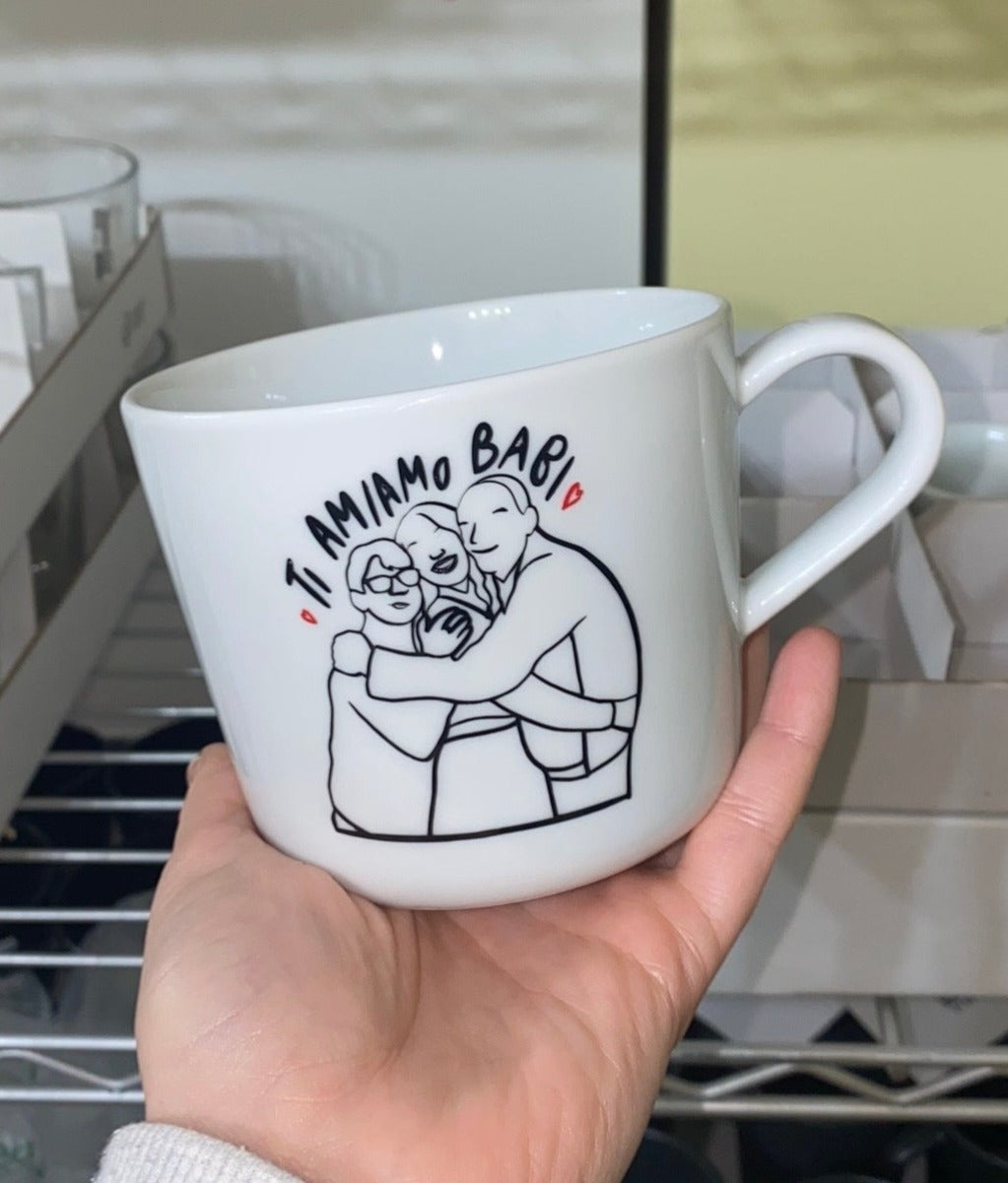 Tazza grande da personalizzare con ritratto