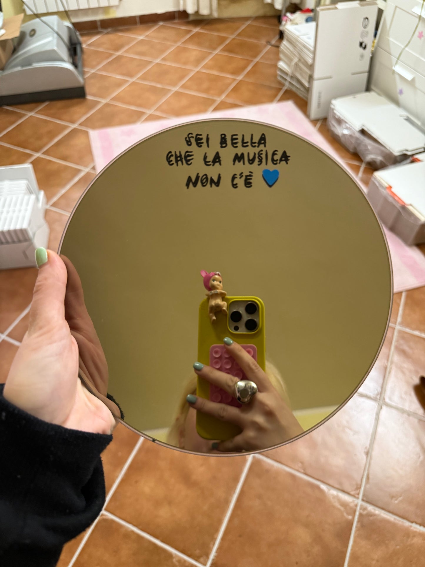 Specchio rotondo da personalizzare