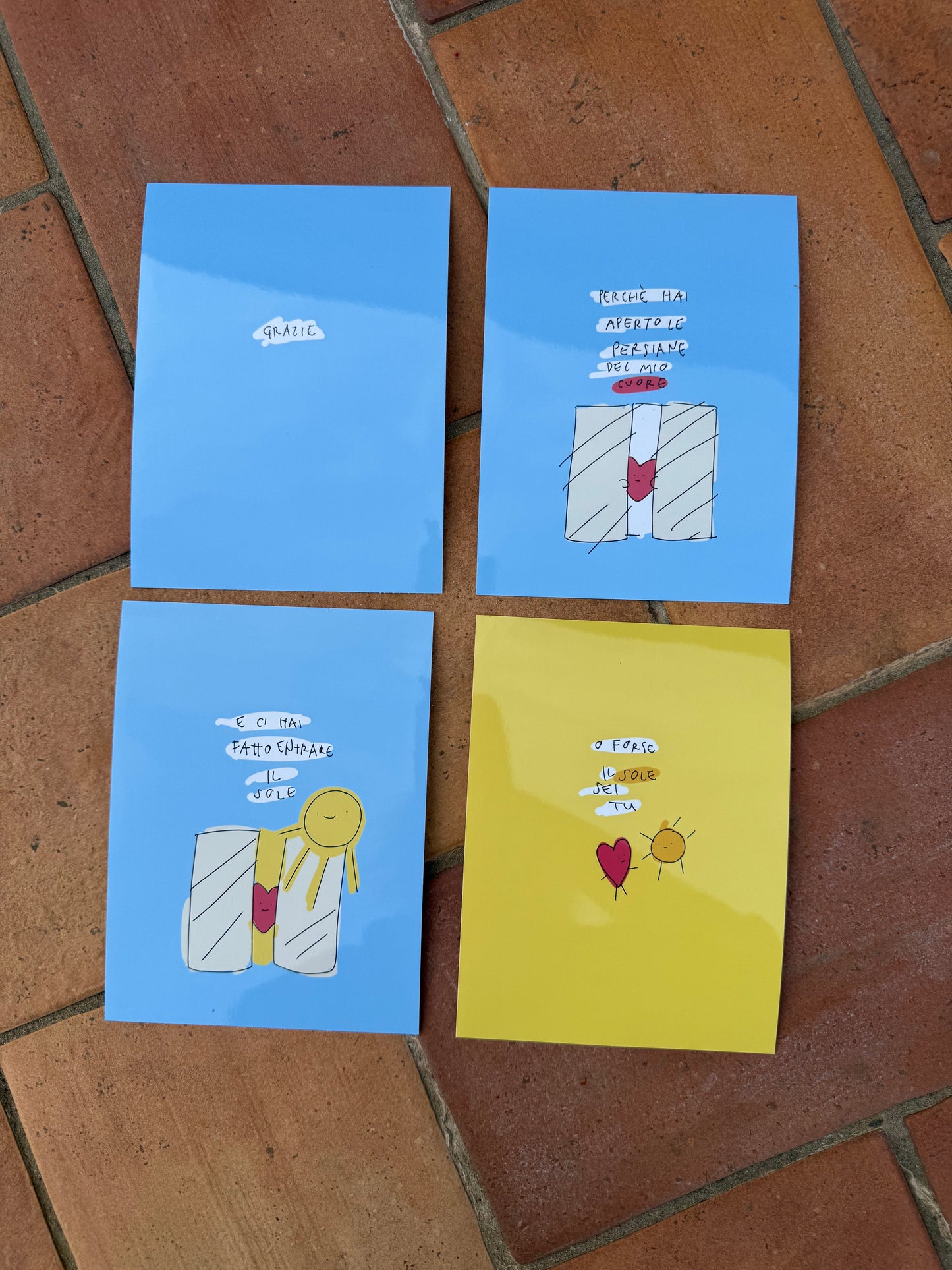Kit quadro cuore sole