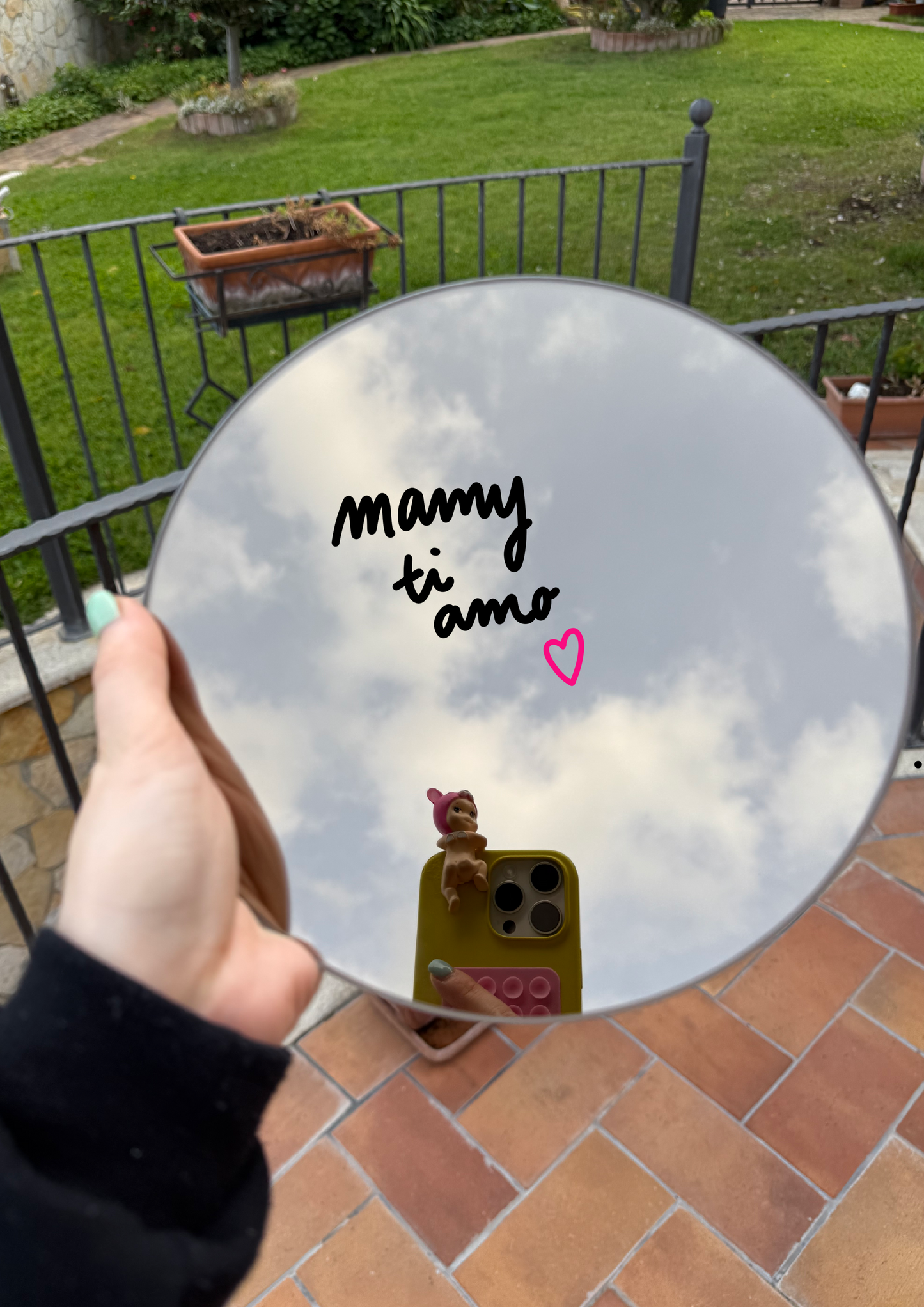 Specchio rotondo da personalizzare