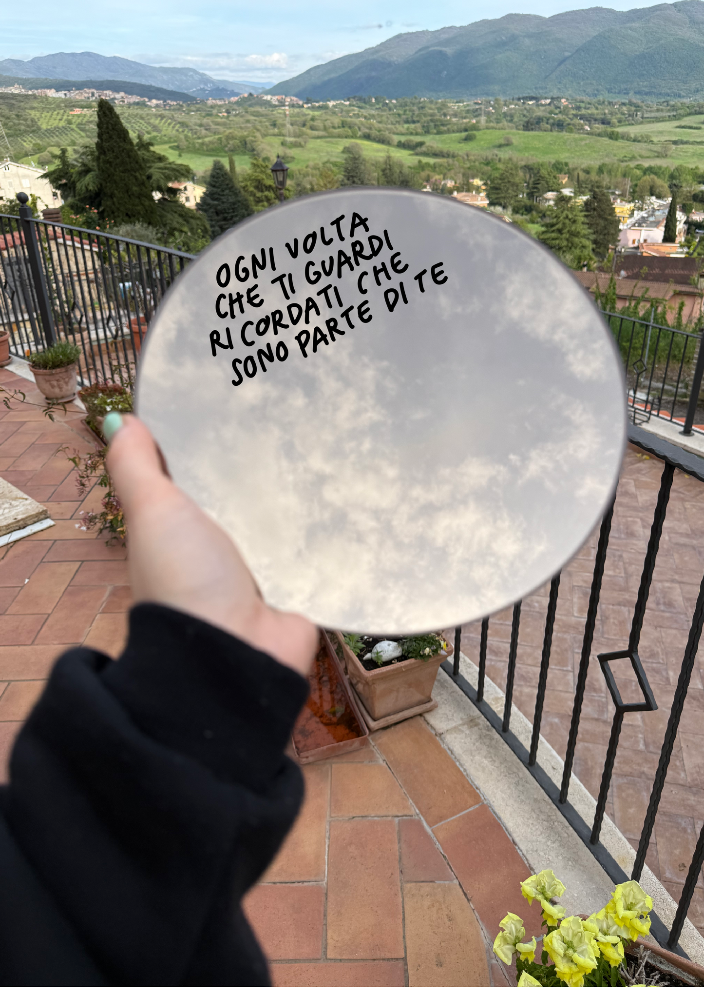 Specchio rotondo da personalizzare