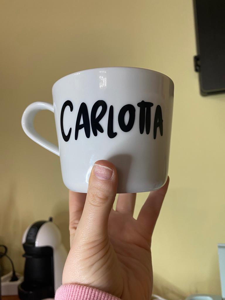 Tazza con la TUA FRASE (Grande Bianca)