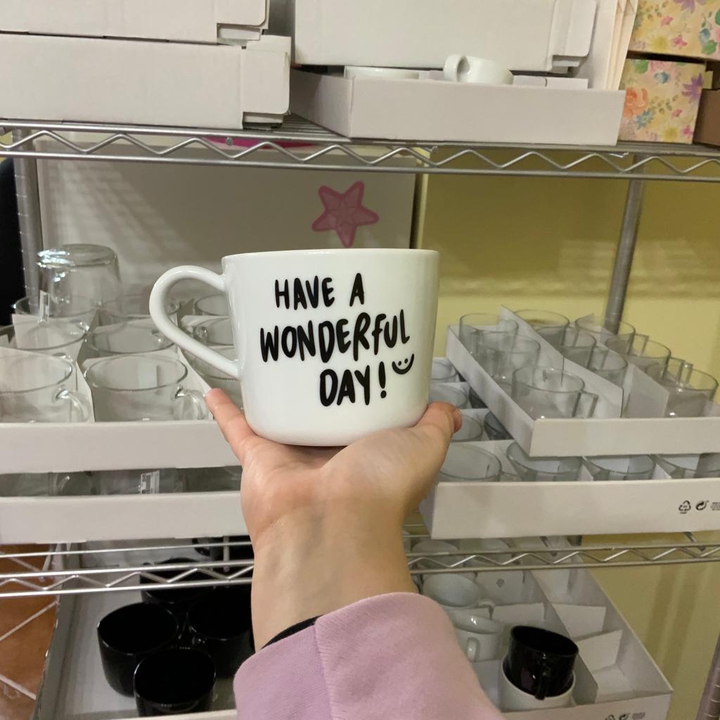 Tazza grande da personalizzare con frase