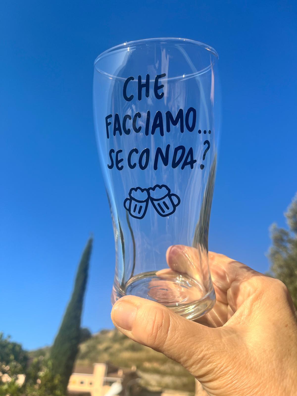 Calice da Birra con la TUA FRASE