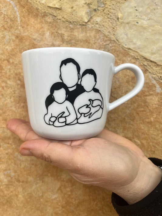 Tazza grande da personalizzare con ritratto