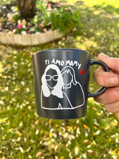 Tazza con la TUA FOTO (Grande Grigia)