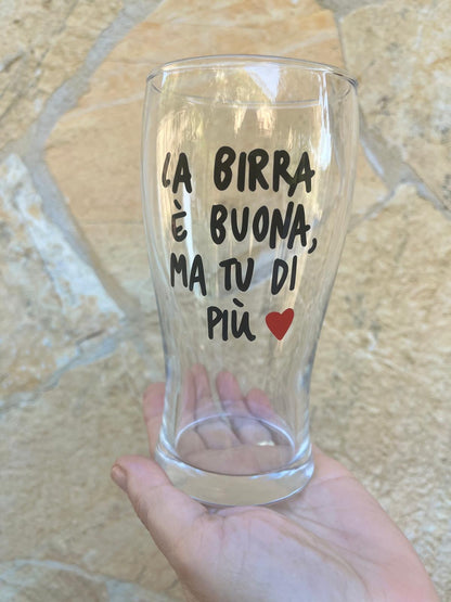 Calice da Birra con la TUA FRASE