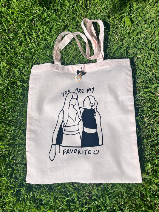 Borsa di Tela con la TUA FOTO (Rosa)