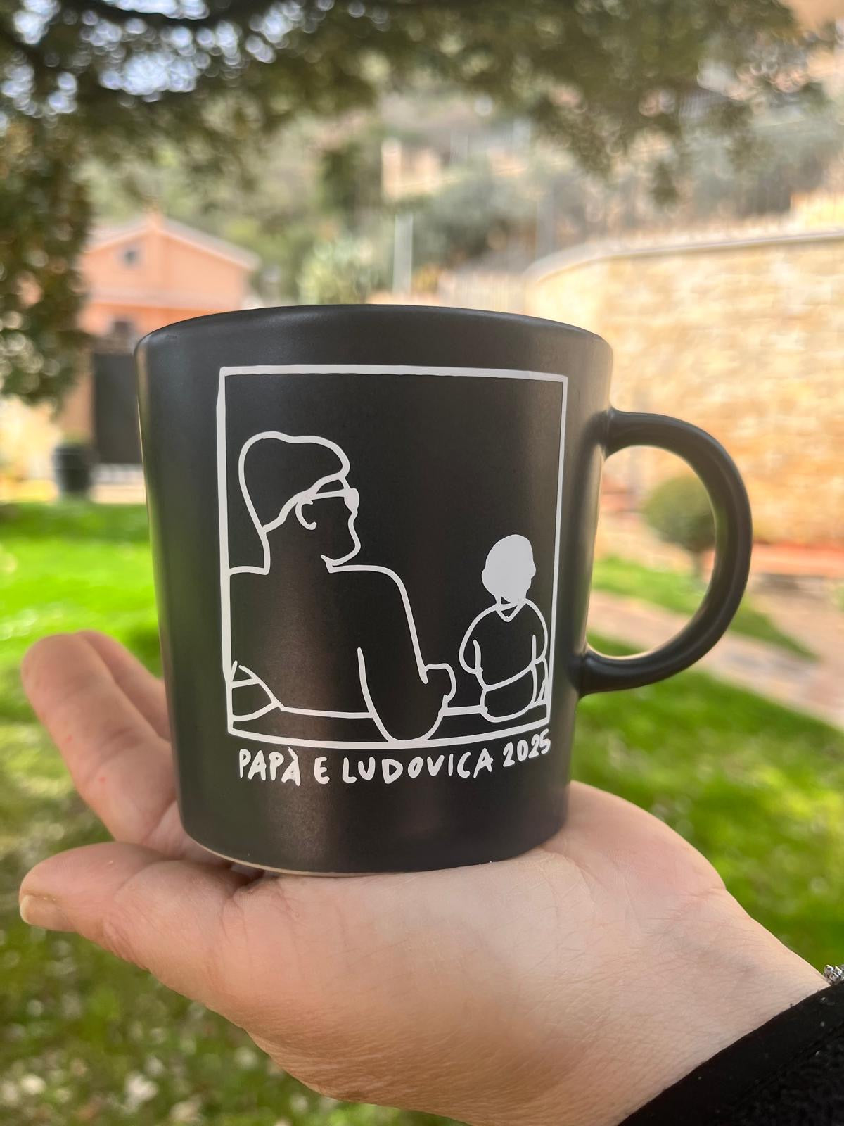 Tazza con la TUA FOTO (Grande Grigia)