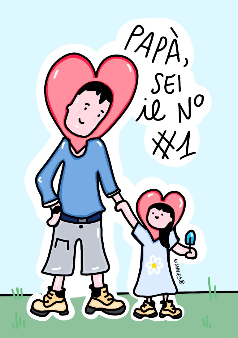 Stampa "papà sei il n.1"