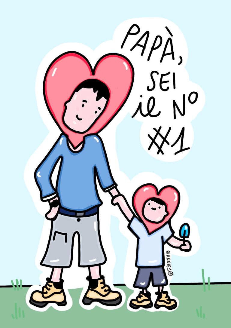 Stampa "papà sei il n.1"