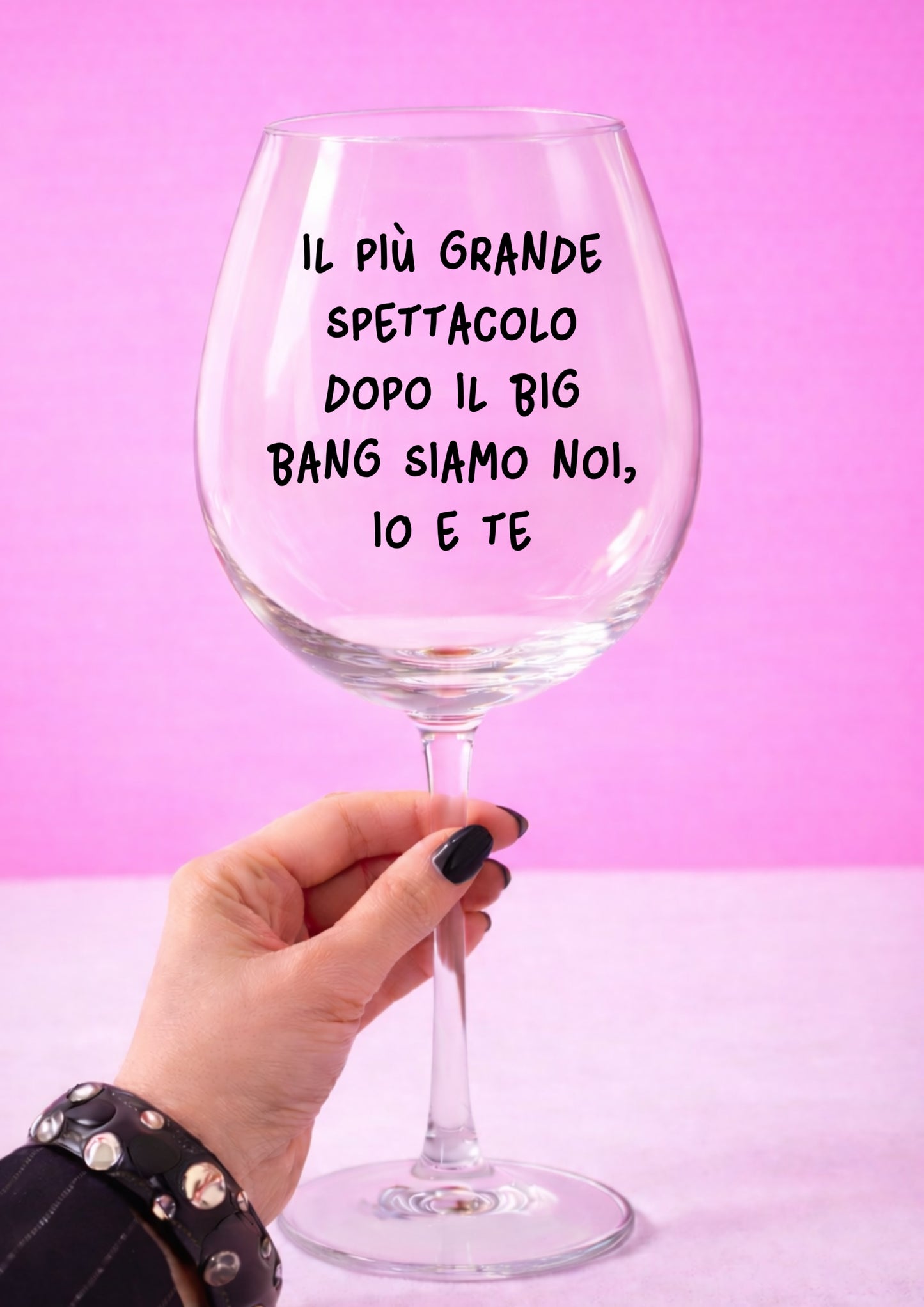 Singolo Calice con la TUA FRASE