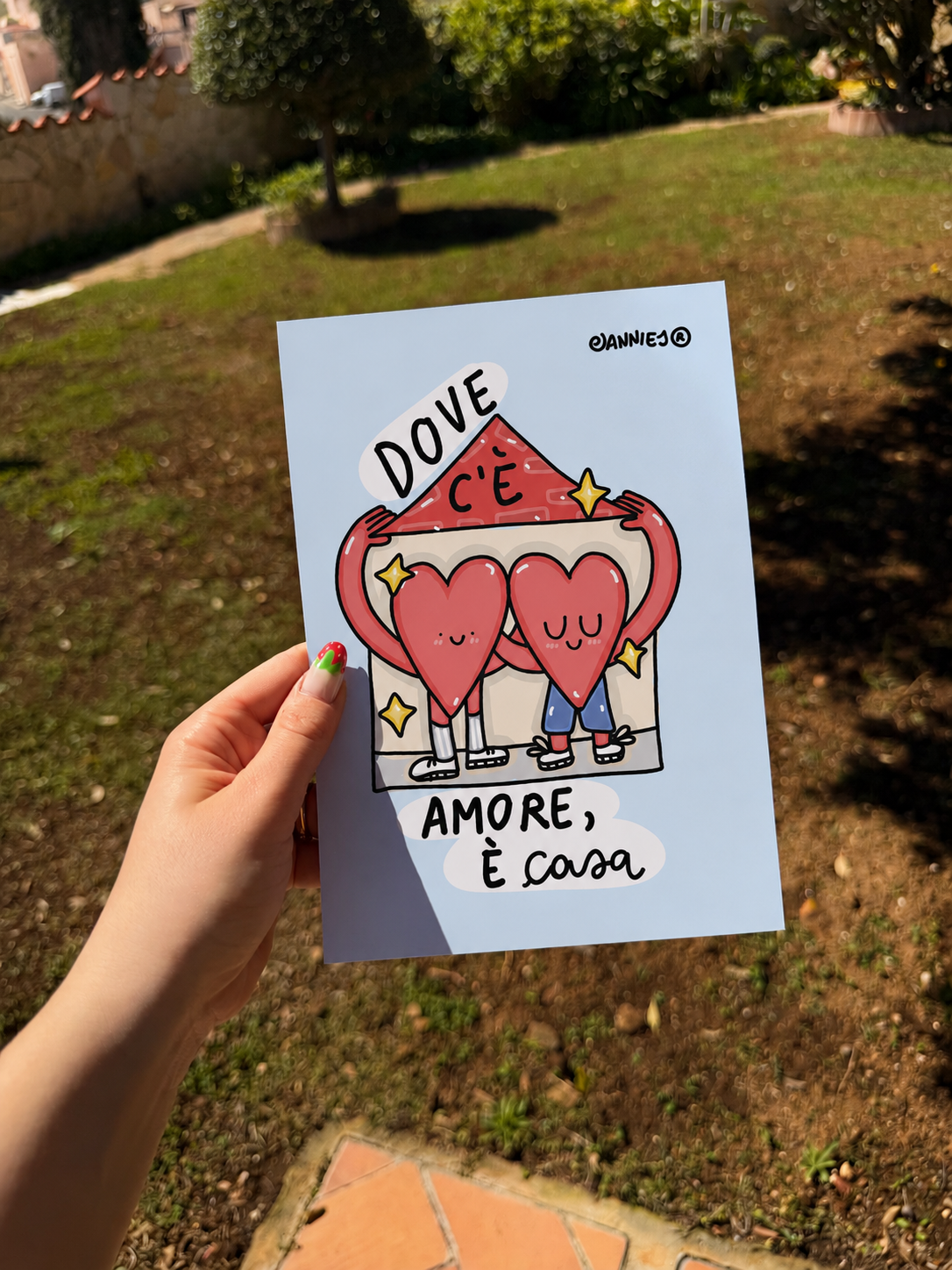 Stampa "dove c'è amore è casa"