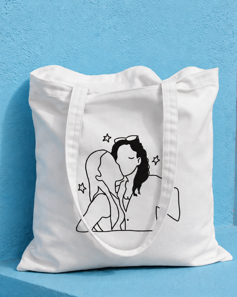 Borsa di Tela con la TUA FOTO (Bianca)