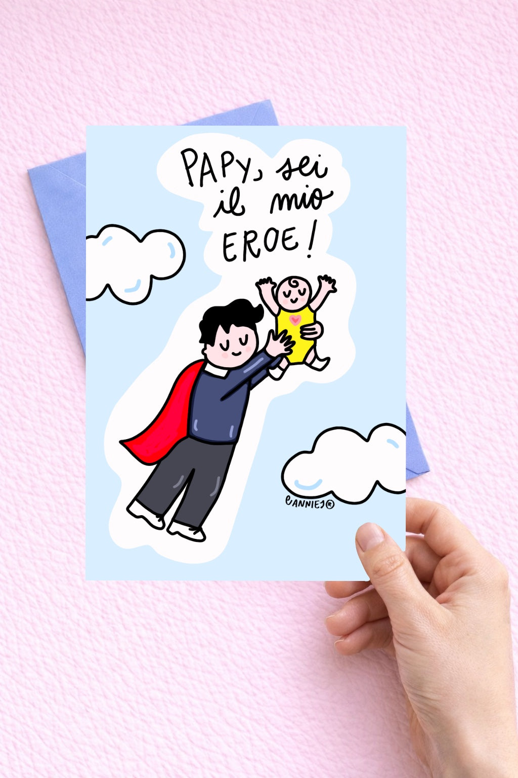 Stampa "papy sei il mio eroe"