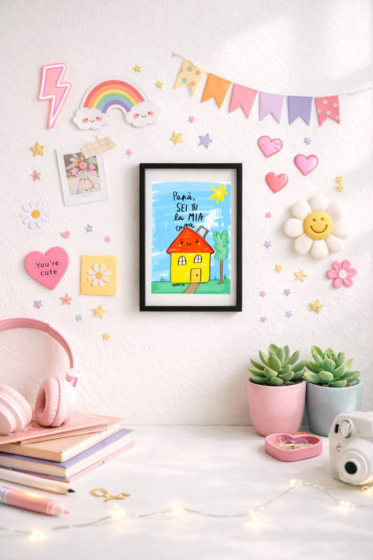 Stampa "papà sei tu la mia casa"