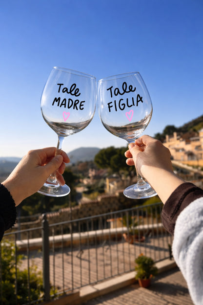 Coppia di Calici con la TUA FRASE