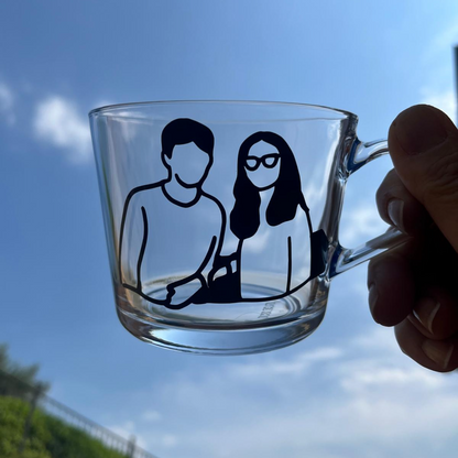 Tazza con la TUA FOTO (Grande Trasparente)