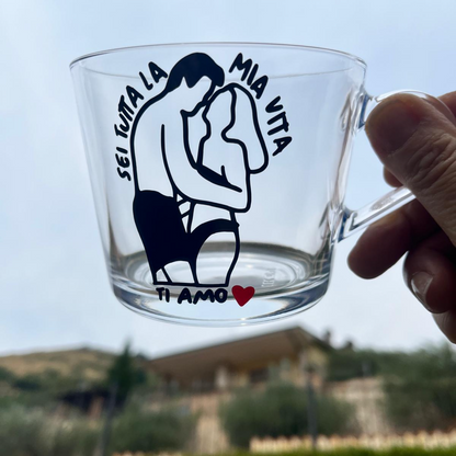 Tazza con la TUA FOTO (Grande Trasparente)