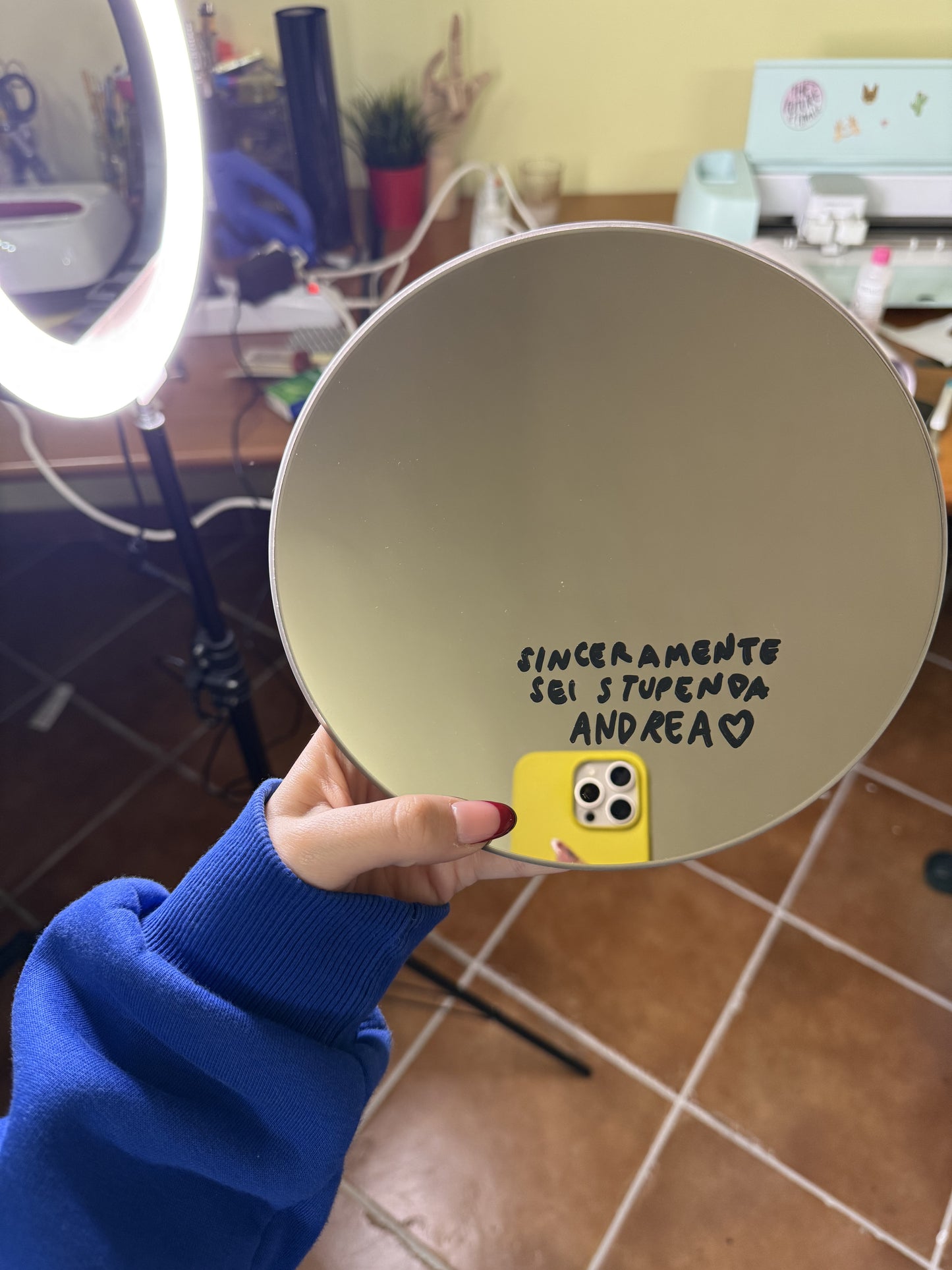 Specchio rotondo da personalizzare