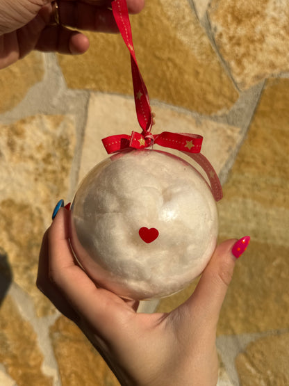 Pallina di Natale da personalizzare con la TUA frase grande