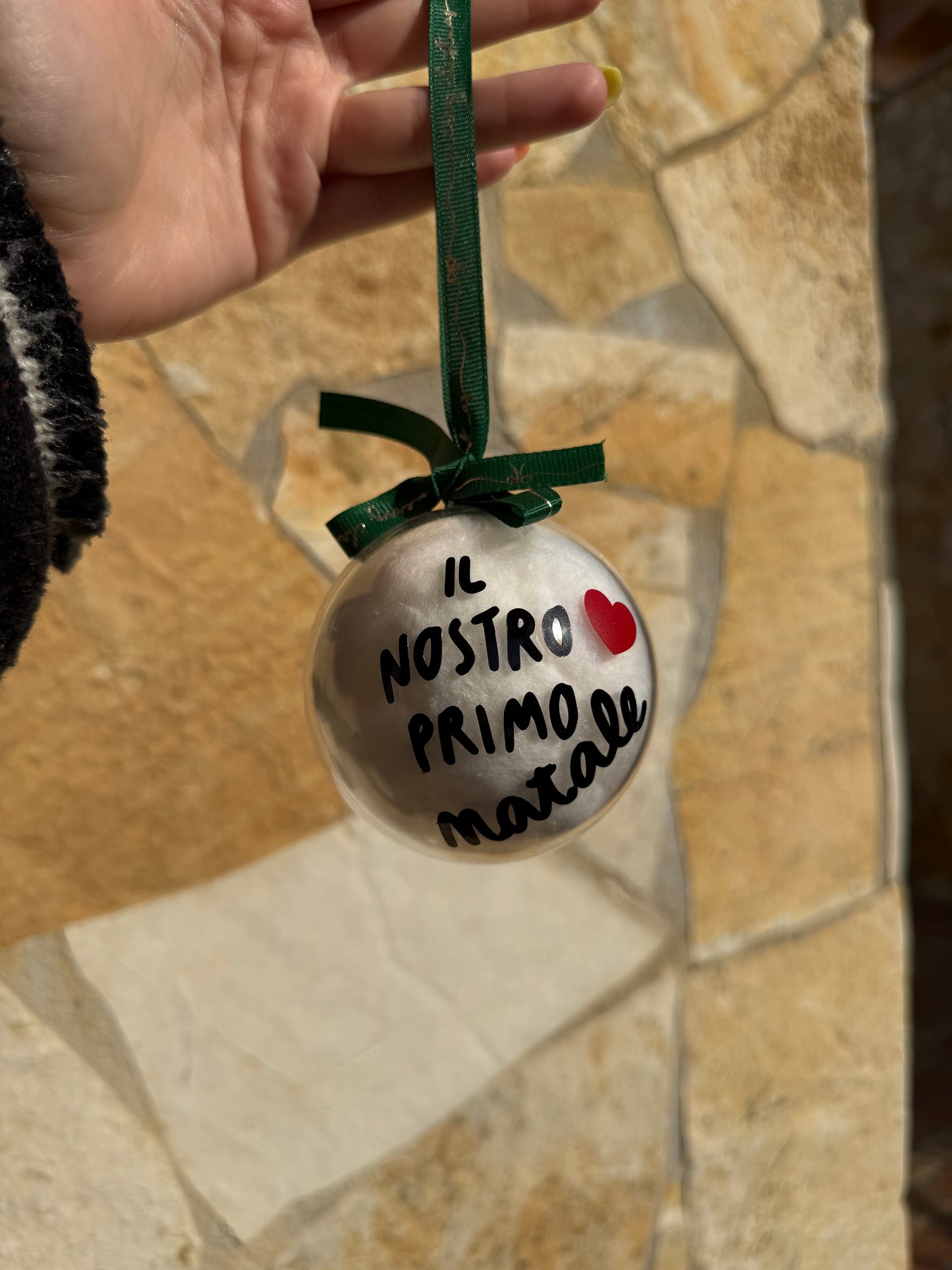 Pallina di Natale da personalizzare con la TUA frase piccola