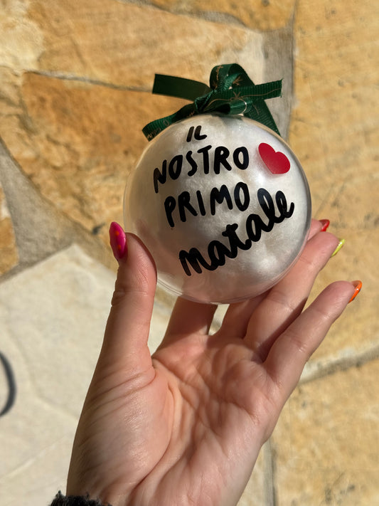Pallina di Natale da personalizzare con la TUA frase piccola