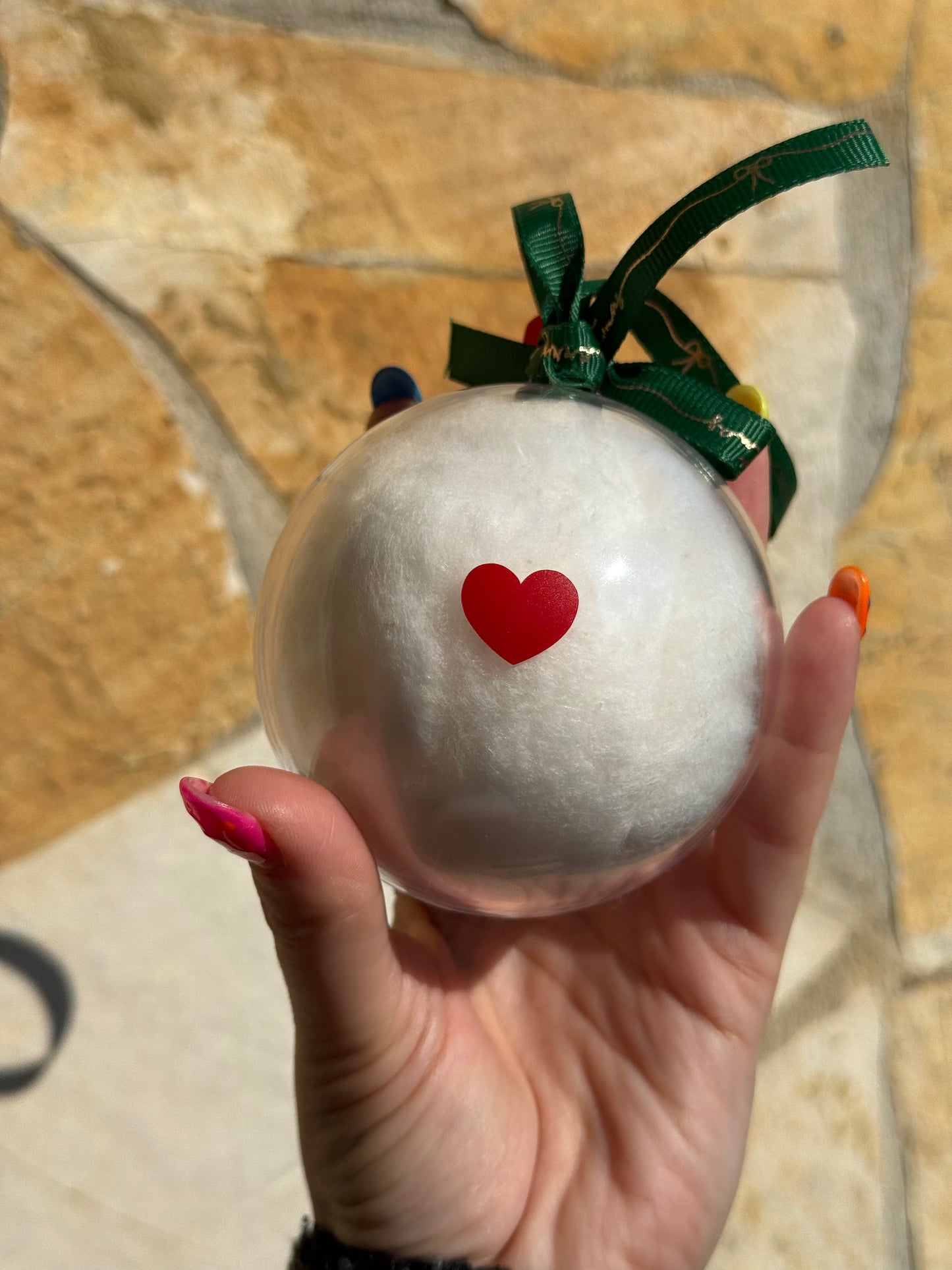 Pallina di Natale da personalizzare con la TUA frase piccola