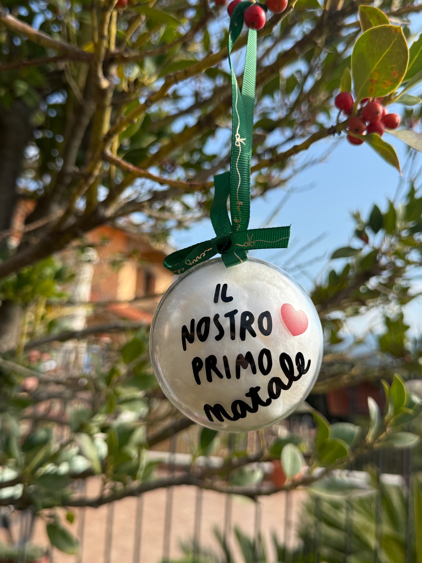 Pallina di Natale da personalizzare con la TUA frase piccola
