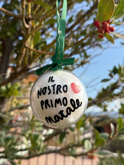 Pallina di Natale da personalizzare con la TUA frase piccola
