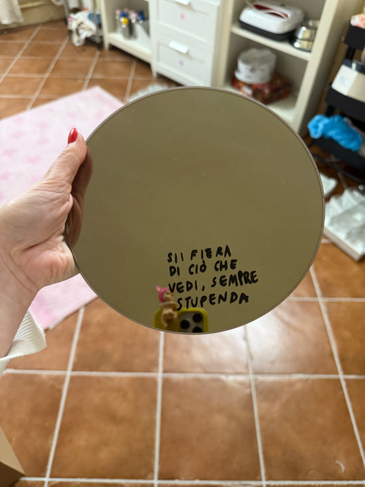 Specchio rotondo personalizzato