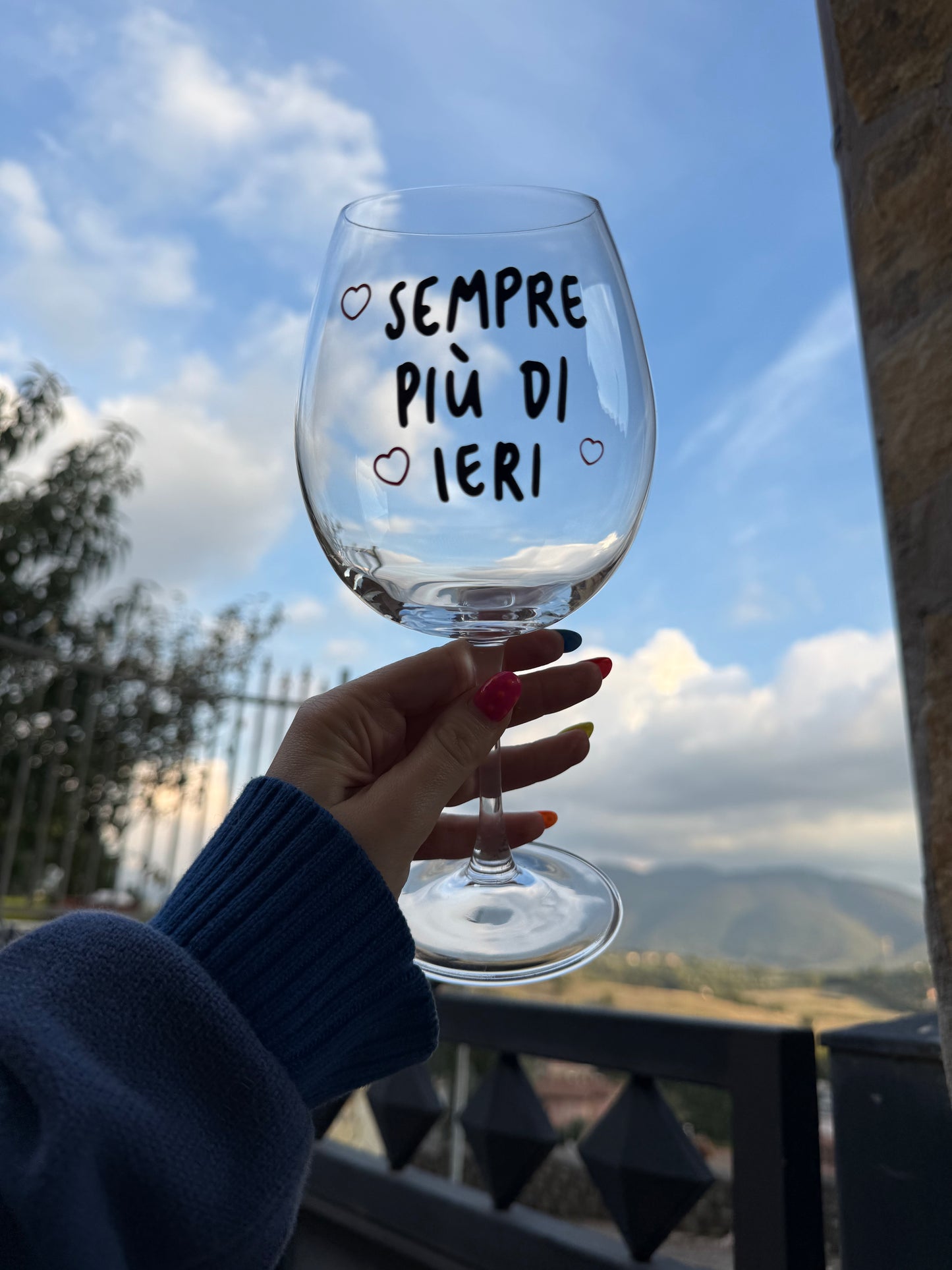 Singolo Calice con la TUA FRASE