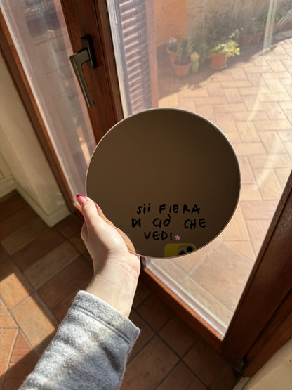 Specchio rotondo da personalizzare