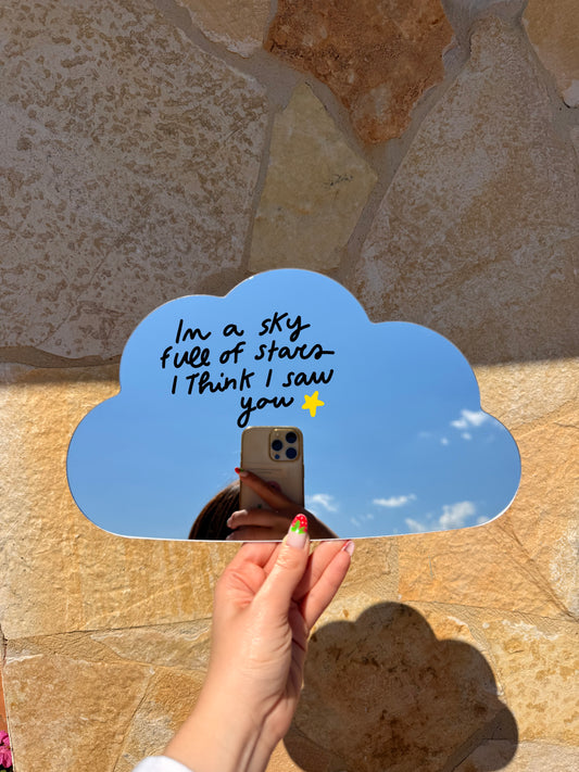 Da personalizzare (Specchio a forma di nuvola)