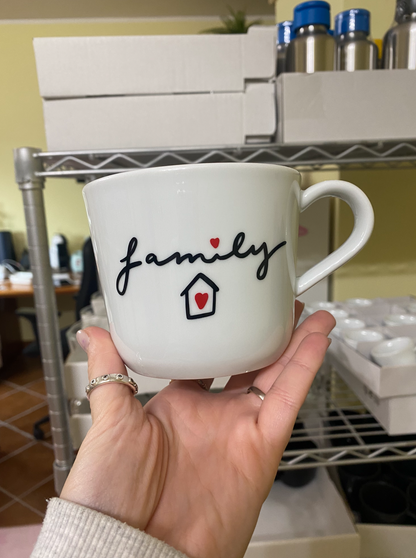 Tazza grande da personalizzare con frase