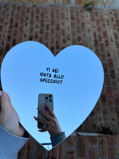 Da personalizzare (Specchio a forma di cuore)