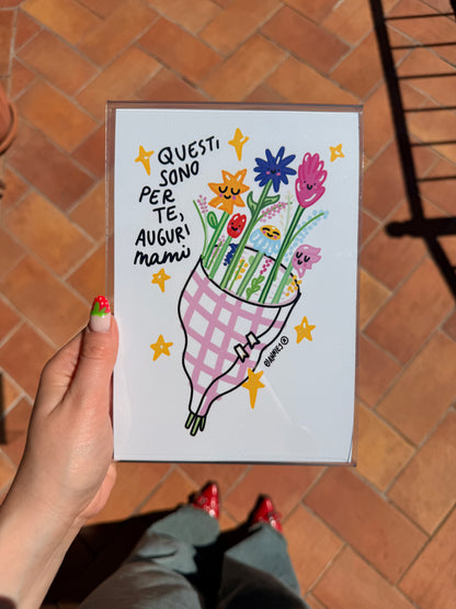 Stampa "questi sono per te, auguri mami"