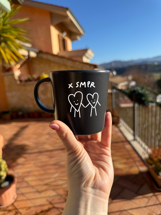 Tazza grigia da personalizzare con ritratto