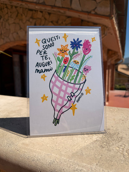 Stampa "questi sono per te, auguri mami"