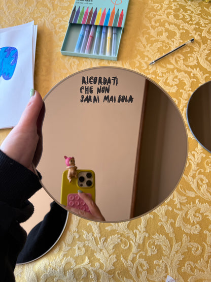 Specchio rotondo da personalizzare