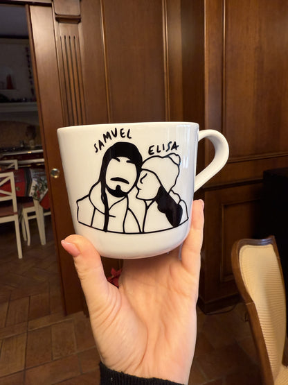 Tazza con la TUA FOTO (Grande Bianca)