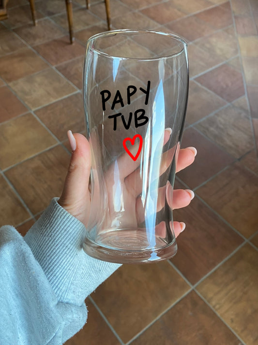 Calice birra "papy tvb"