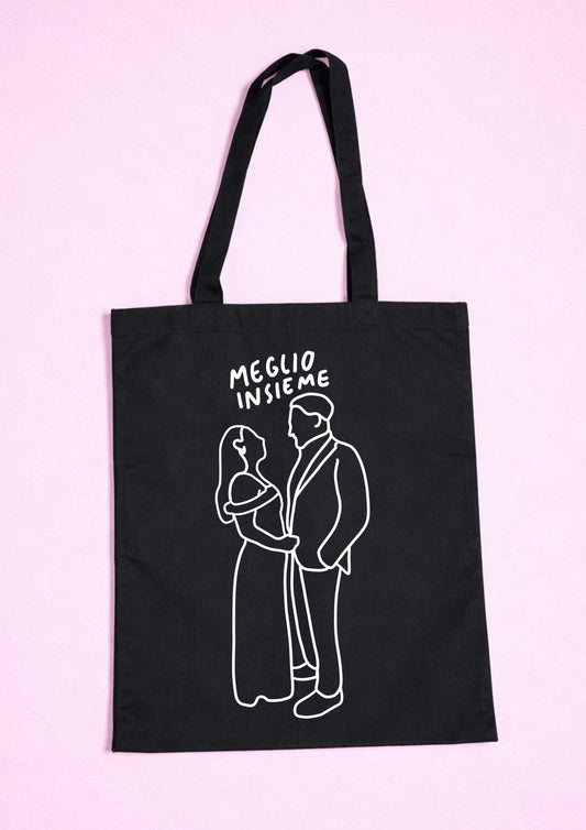 Borsa di Tela con la TUA FOTO (Nera)