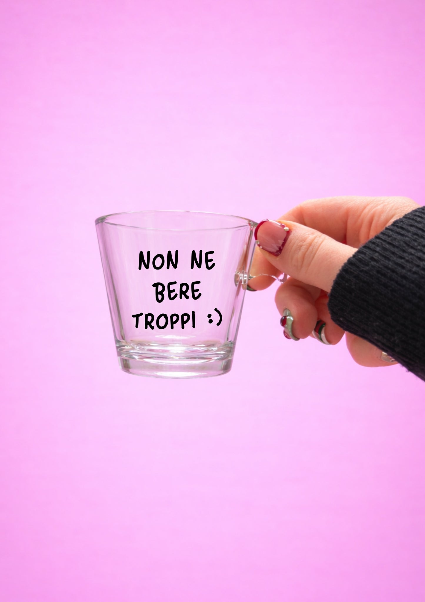 Tazza da espresso "non ne bere troppi"