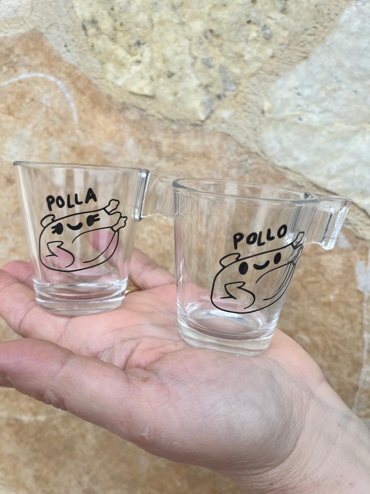 Tazza da Espresso con la TUA FRASE (Trasparente)