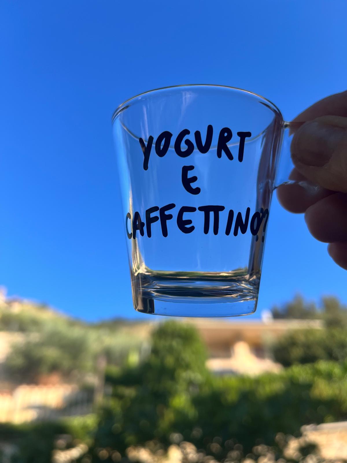 Tazza da Espresso con la TUA FRASE (Trasparente)